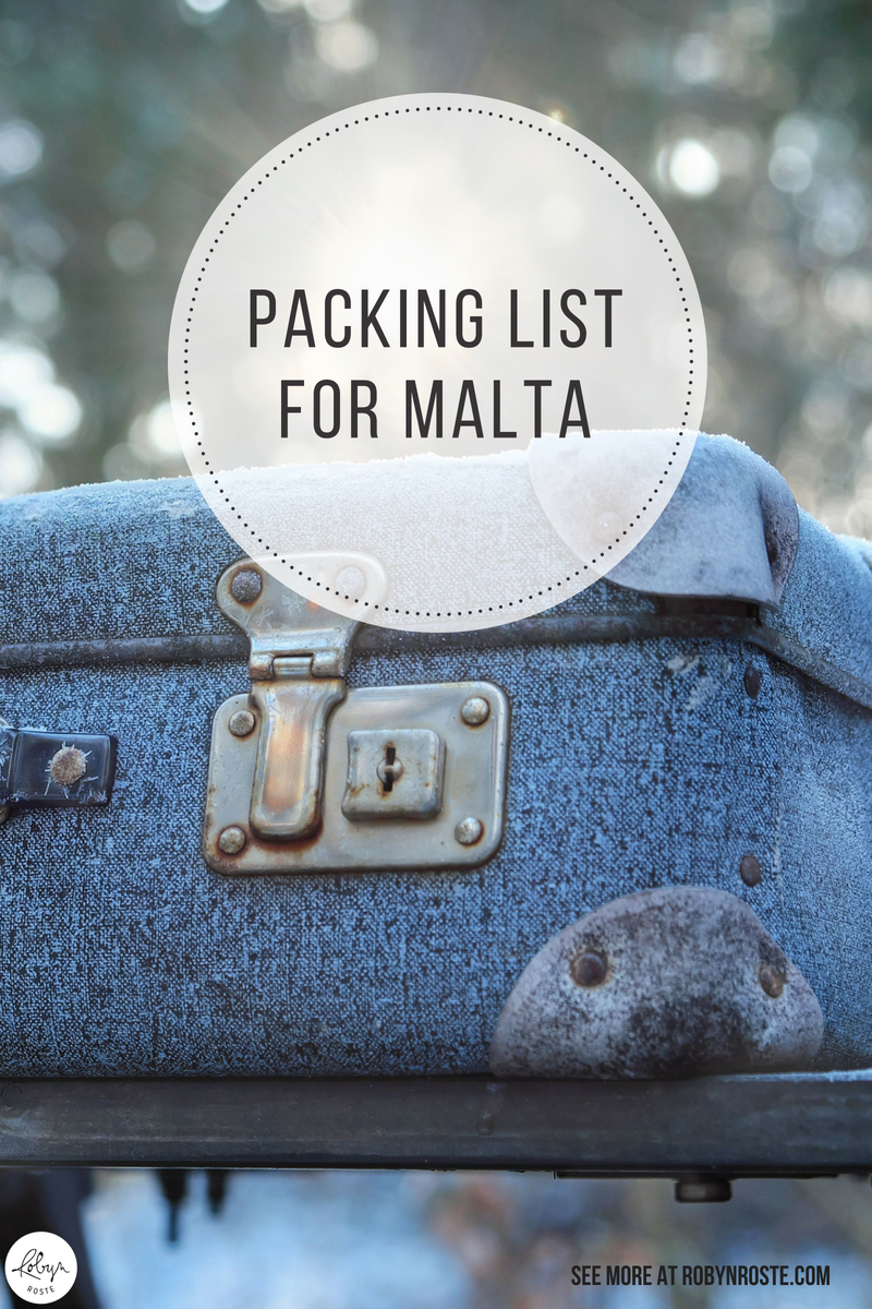 My packing list for Malta is next-level. I had difficult time packing for this one.  I even skipped my pack once, twice, third time's the charm ritual.
