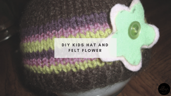 DIY Kids Hat and Felt Flower