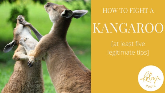 how to fight a kangaroo