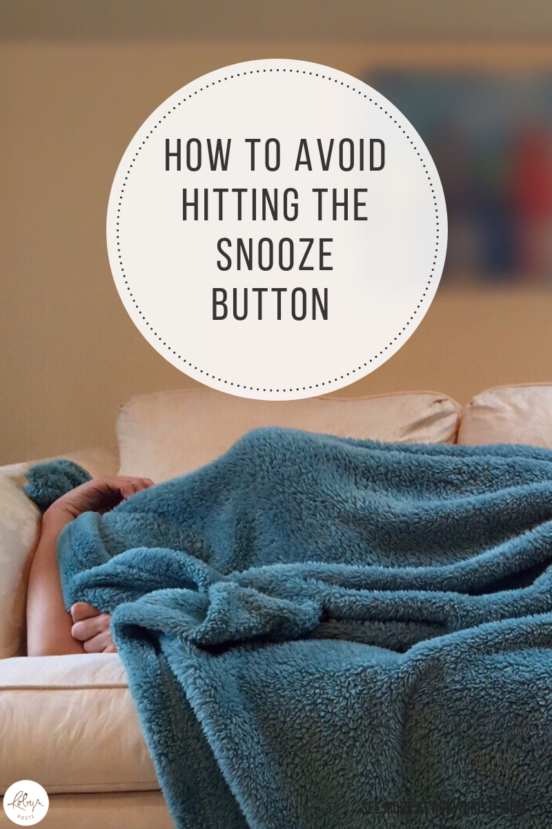 I don't actually use a snooze button (can't figure it out) but I learned how to set four different alarms on my cell phone at different intervals.