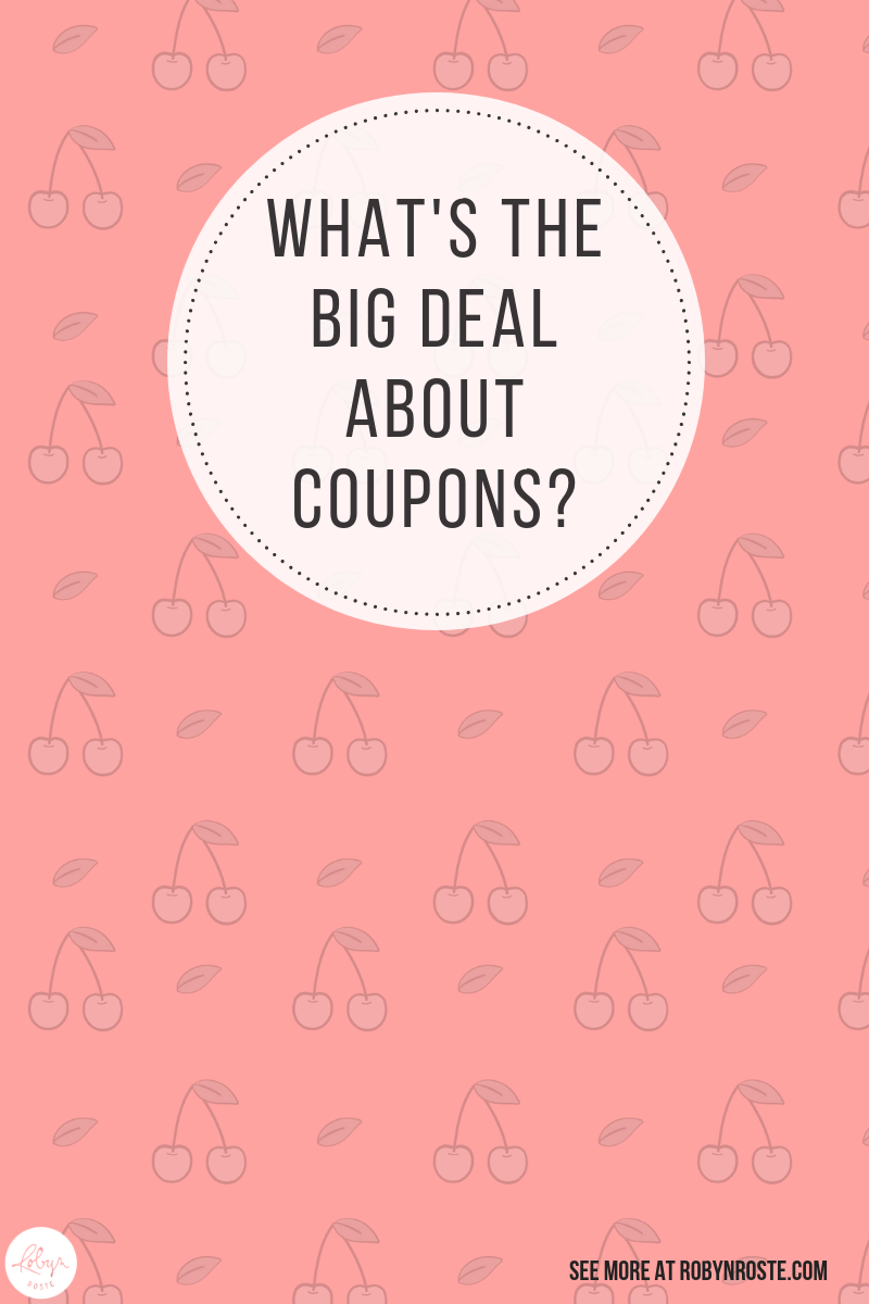 Have you heard about couponing? What is the deal with that!? I'm learning that people buy a TON of stuff by using awesome coupons where they get from somewhere and then re-sell that stuff online, at garage sales, etc. Or they stock pile it in their underground bunkers (probably) or give it away to their church.