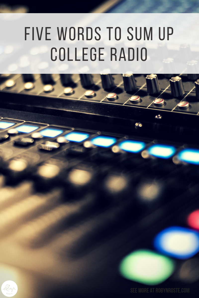 I'm thankful for my awkward public slash college radio experience. I'm also thankful to be producing syndicated programming. Oh the horrors of live radio!
