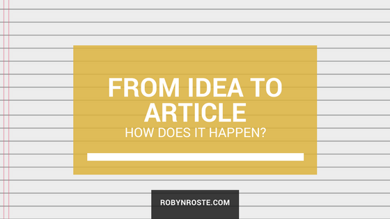 How an idea becomes an article