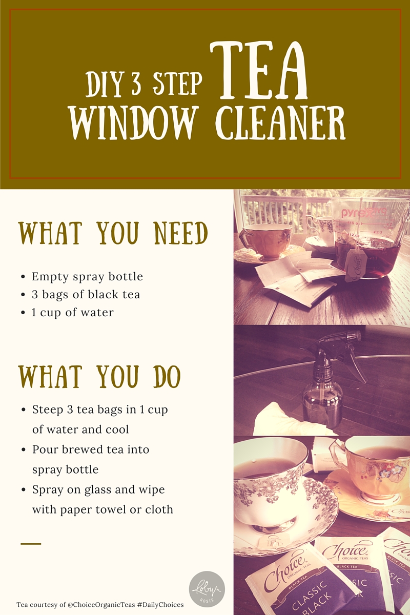 DIY Black Tea Window Cleaner Instructions