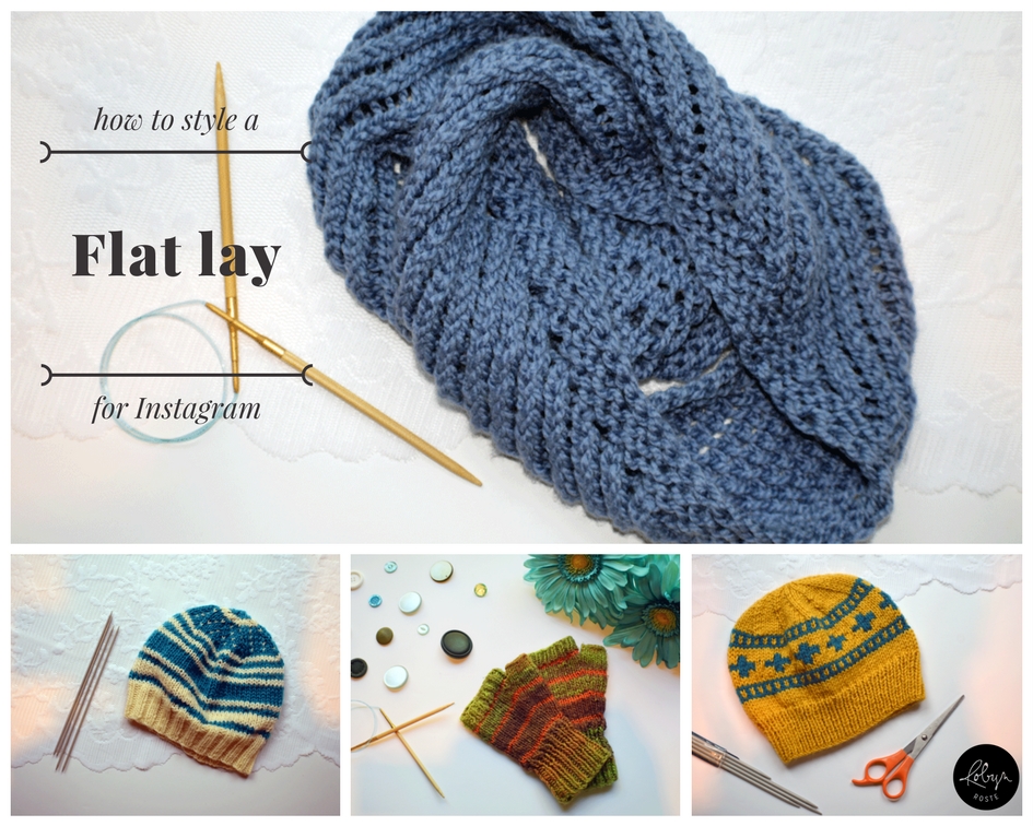 I also wanted to include my knitting photos so you can see a more minimalist approach. The easiest way to get consistent light and look is to shoot everything on the same day using similar props and the same background. I did this because I wanted a consistent look on my Instagram feed while showcasing my hand knit products.