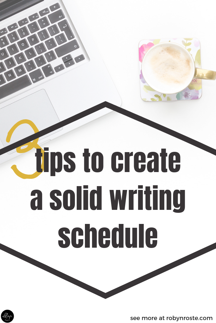By taking time to create a writing schedule you change your internal dialogue from "Someday I'll write a book," to "By THIS DATE I'll write a book." That's a huge difference.