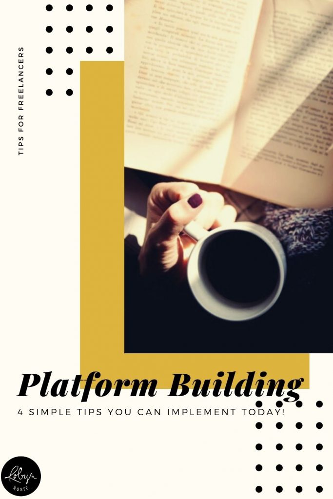 What are the most important things a writer can do to be smart and strategic about platform building (instead of being overwhelmed)? Great question!