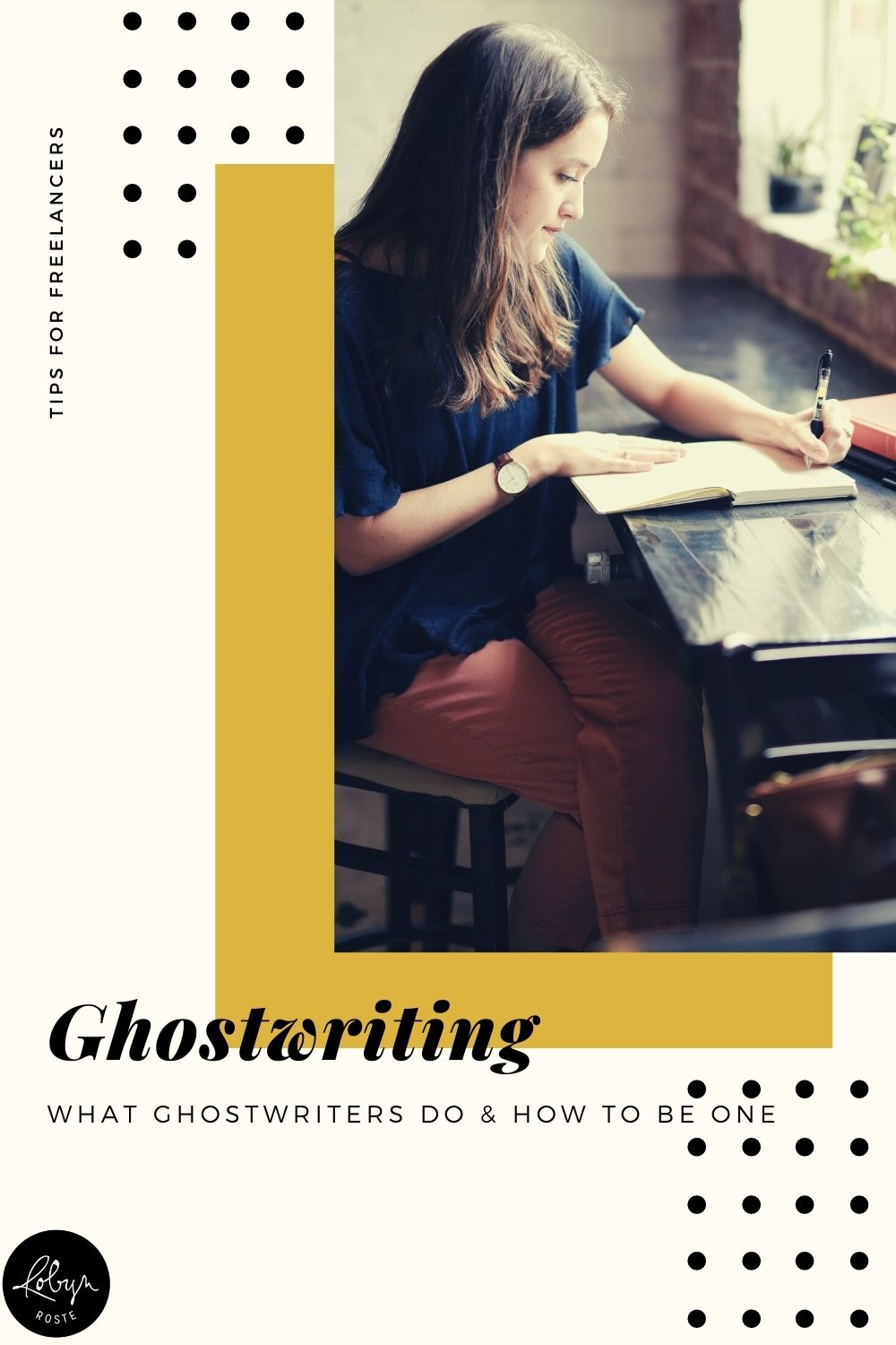 "What is a ghostwriter?" The easiest way to explain ghostwriting to someone who things of the writing life as limited to authoring a book is this: a ghostwriter is someone who writes a book for someone else. They provide the service of writing a book and then release the rights to that book to the person who hired them to do it. 