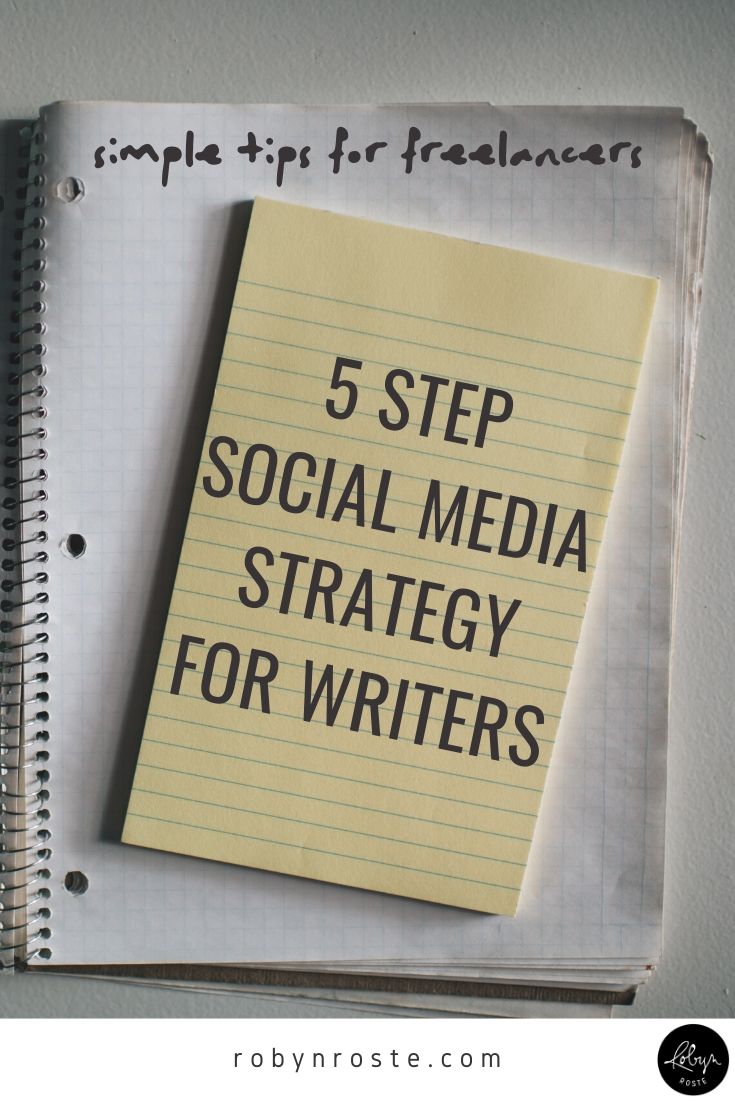 Simple 5 Step Social Media Strategy for Writers - Robyn Roste