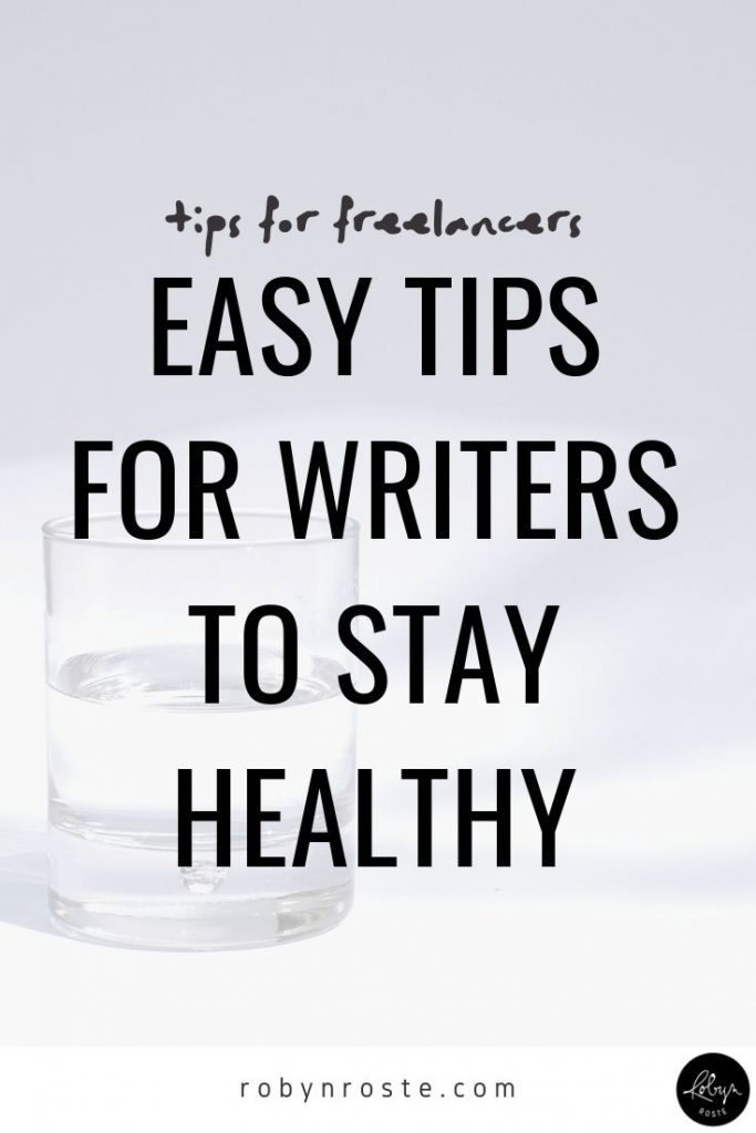 health tips for writers

This quick list of health tips for writers is the result of an instrumental change I made, which has made a huge difference in my life and career. 

I reached a point in my writing life where I realized being good at writing wasn't going to be enough to have a substantial career if I wasn't healthy enough to sit at the computer to, you know, write all day.