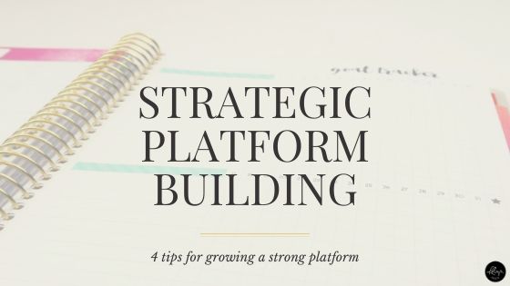 Smart and strategic platform building tips for writers